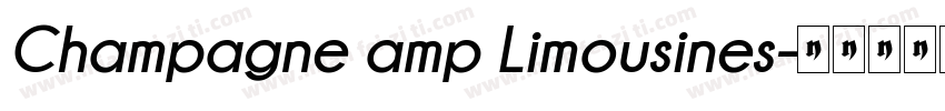 Champagne amp Limousines字体转换